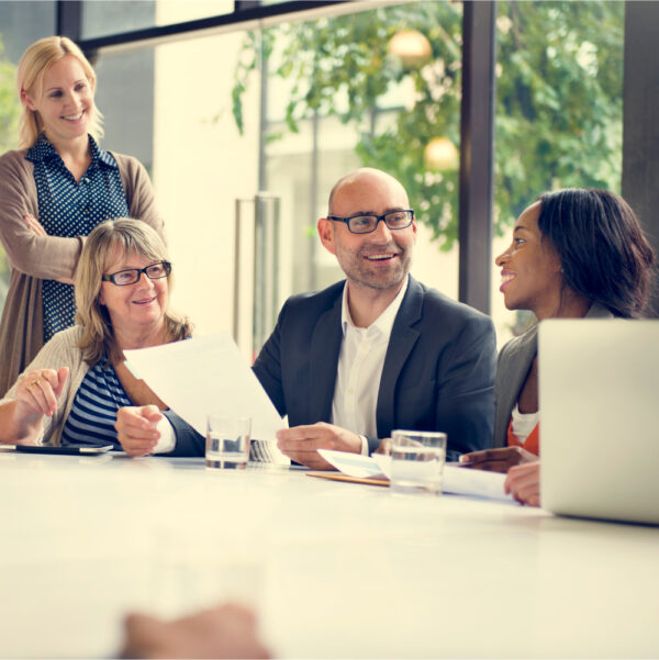 Mining professionals collaborating