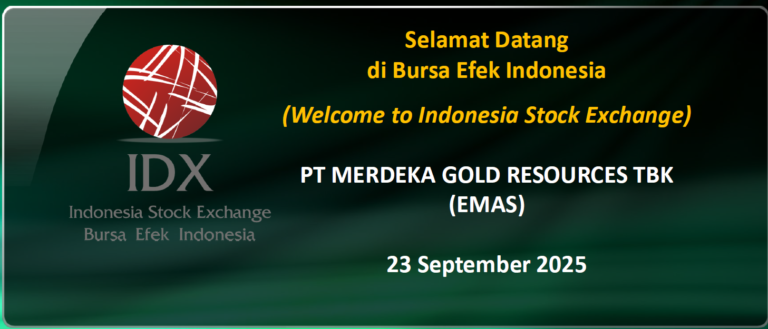 EMAS Raises Rp4.66 Trillion in IPO, Lists on IDX