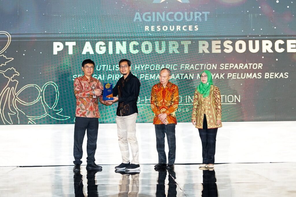 Agincourt Resources Raih Tujuh Penghargaan EPSA 2025 Berkat Inovasi Daur Ulang Oli Bekas