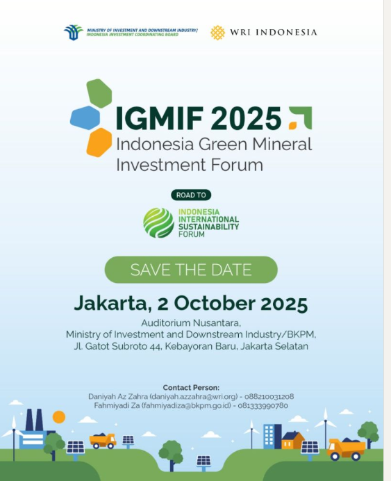 Jakarta to Host First Green Mineral Investment Forum Ahead of ISF 202