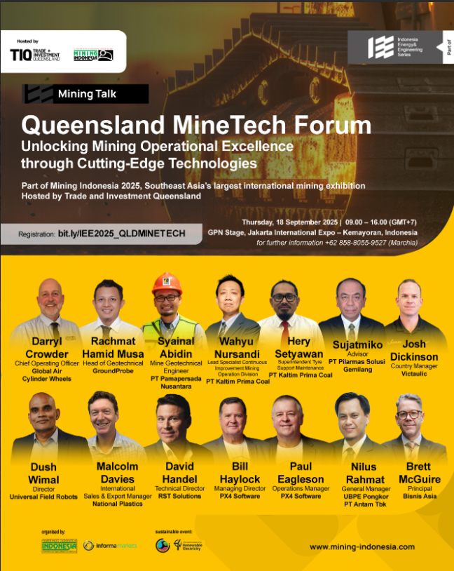 Queensland MineTech Forum to Highlight Cutting-Edge Mining Technologies in Jakarta