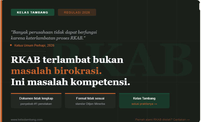 RKAB Tambang: Panduan Praktis Menyusun Rencana Kerja dan Anggaran Biaya yang Benar di 2026